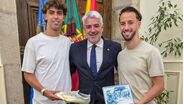 João e Hugo Félix recebidos na Câmara Municipal de Viseu