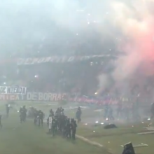 <![CDATA[ Caos nas bancadas em Medellín obriga a cancelamento de jogo com o Flamengo ]]>