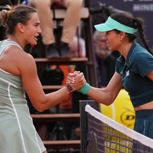 <![CDATA[ Aryna Sabalenka, líder do ranking mundial, afastada na terceira ronda em Roma ]]>