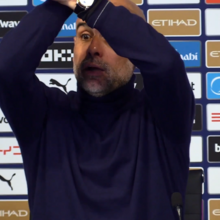 <![CDATA[ Guardiola terminou conferência de imprensa do Man. City a 'puxar'... pelo West Ham ]]>
