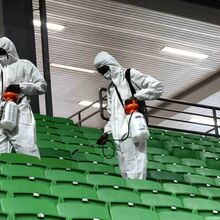 <![CDATA[ Panathinaikos desinfetou o pavilhão onde o rival Olympiacos conquistou a Euroliga ]]>