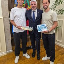 <![CDATA[ João e Hugo Félix recebidos na Câmara Municipal de Viseu ]]>