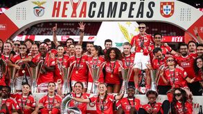 Benfica festeja o hexacampeonato feminino