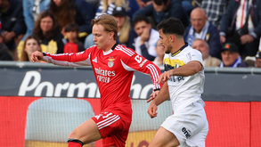 Schjelderup durante o Famalicão-Benfica