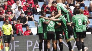 Jogadores do Sassuolo a celebrar 
