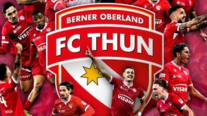 FC Thun celebra o título de campeão suíço em 2025/26