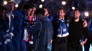 Villas-Boas e Farioli nas celebrações do título