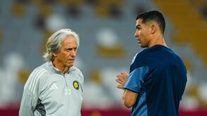Jorge Jesus e Cristiano Ronaldo juntos no Al Nassr