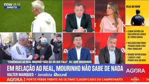 Valter Marques: «José Mourinho aparentou algum nervosismo na conferência de imprensa»