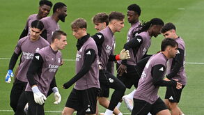 Sessão de treino do Real Madrid