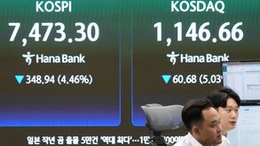 Bolsa da Coreia do Sul perdeu 300 mil milhões de dólares em menos de duas horas