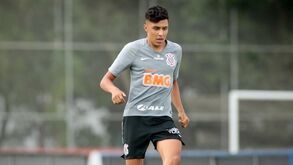 Kauê de Souza a treinar pelo Corinthians