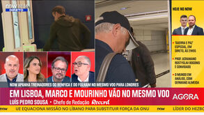 Mourinho e Marco Silva foram juntos no mesmo avião e cumprimentaram-se: a 'extraordinária coincidência' com os treinadores