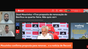 10 Minutos Record: Mourinho confirma proposta para renovar e o mercado agitado em Alvalade