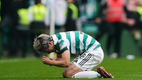 A emoção de ex-jogador do Marítimo ao marcar golo que levou o Celtic a mais um título