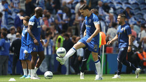 Aquecimento do FC Porto-Santa Clara