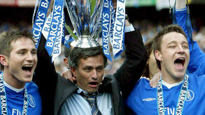 Mourinho com Lampard e John Terry