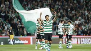 Suárez a festejar em Alvalade