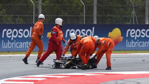 Queda de Alex Marquéz no GP da Catalunha