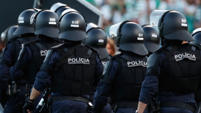 Agentes da PSP durante a final da Taça de Portugal