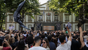 Adeptos do Ac. Viseu festejam subida à 1.ª Liga