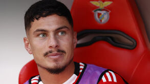 Franjo Ivanovic no banco de suplentes ao serviço do Benfica