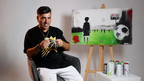 «Para pintar e fazer desporto, é preciso um dom», a mensagem do artista Smile