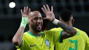 Neymar com a camisola do Brasil