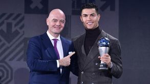 Gianni Infantino com Cristiano Ronaldo