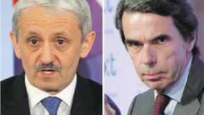 Dzurinda e Aznar na conferência do NOW