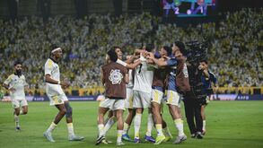 Jogadores do Al Nassr festejam