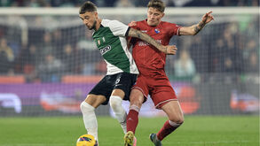 Jorge Aguirre em jogo pelo Gil Vicente frente ao Sporting, em fevereiro de 2025