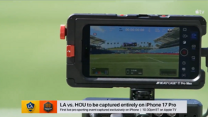 LA Galaxy-Houston Dynamo foi transmitido apenas com recurso a iPhones