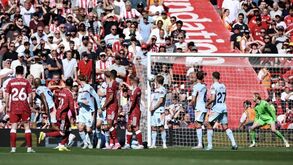 Jogo entre Liverpool e Brentford na 38.ª jornada da Premier League