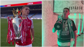 Gyökeres recria vídeo da conquista da Taça de Portugal pelo Sporting