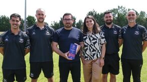 Ana Teixeira, embaixadora da competição, com a equipa técnica premiada