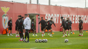 Treino do Benfica no Seixal