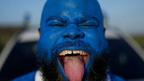 O mítico 'Blue Face' em destaque