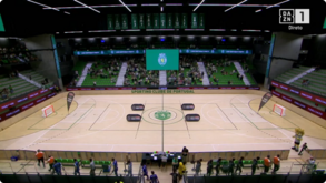Pavilhão do Sporting Clube de Portugal durante uma transmissão da DAZN