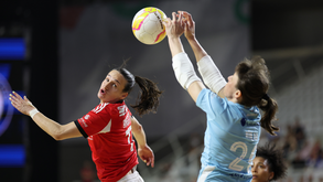 Angélica Alves durante o Nun'Álvares-Benfica