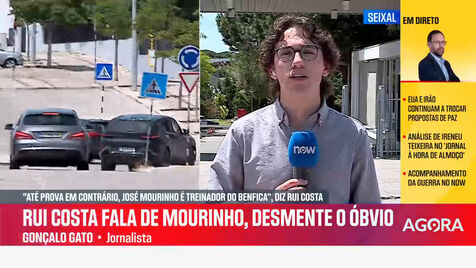 O momento em que José Mourinho deixa o Seixal ao fim de 2 horas no Benfica Campus