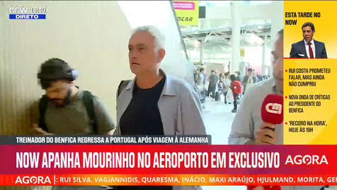 José Mourinho em silêncio no regresso a Lisboa