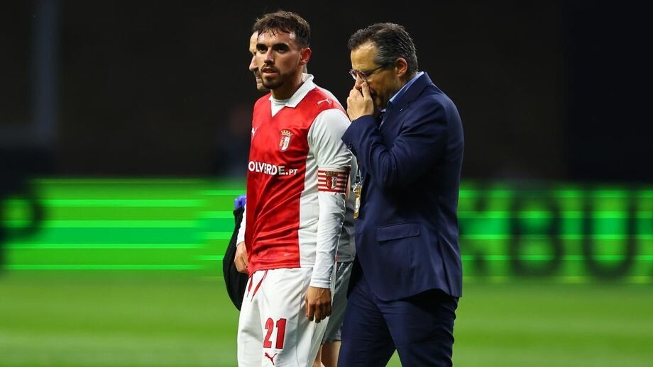 Ricardo Horta foi substituído na 1.ª parte do duelo com os alemães