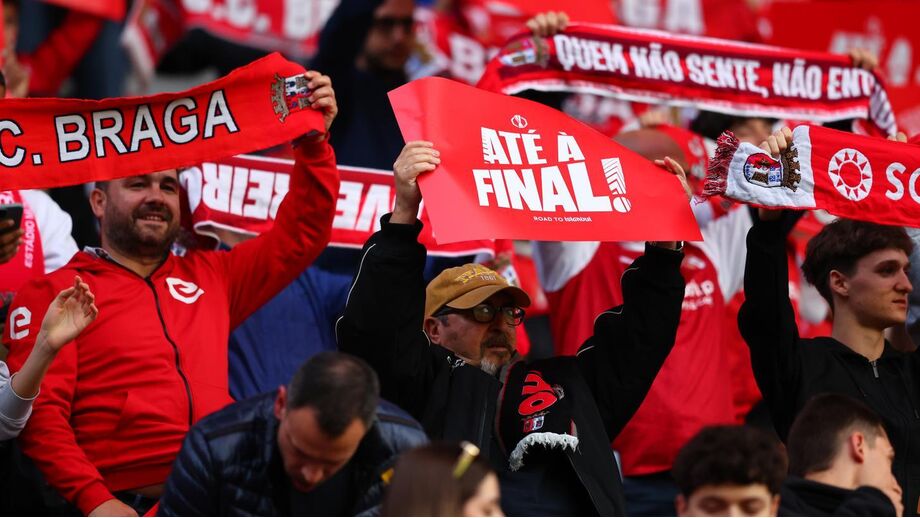 Adeptos do Sp. Braga poderão ver o jogo num ecrã na cidade