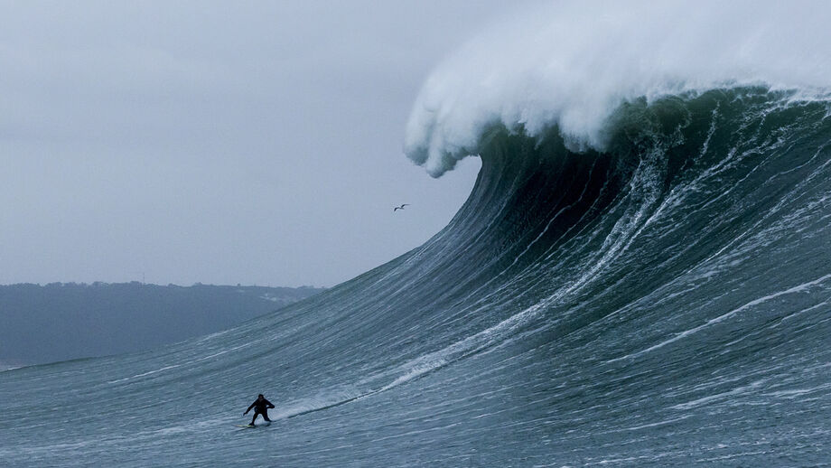 Gonçalo Pereira esteve em grande destaque na Nazaré