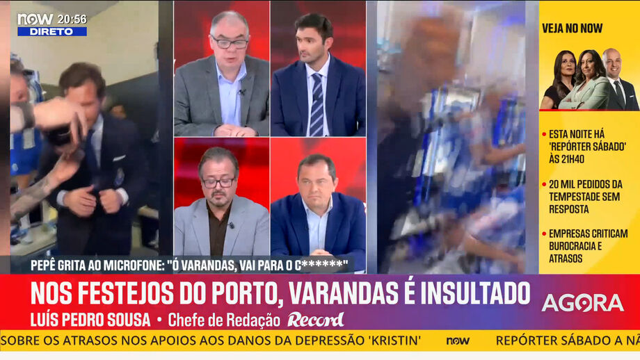 Luís Pedro Sousa, chefe de redação de Record, em declarações no programa 'Record na Hora' no Now