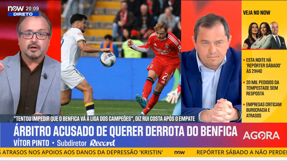 Subdiretor de Record em declarações no programa 'Record na Hora' no Now