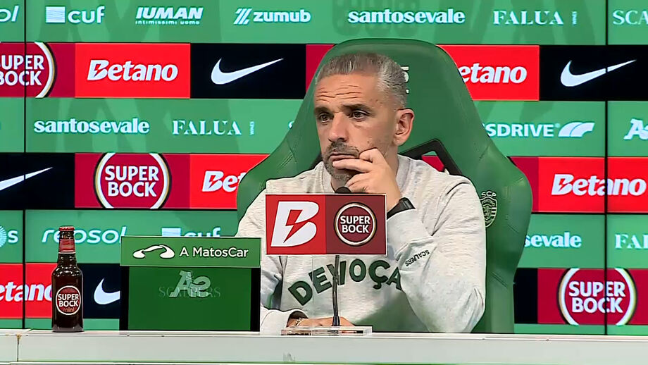 Treinador do Sporting falou ainda do regresso de Gonçalo Inácio