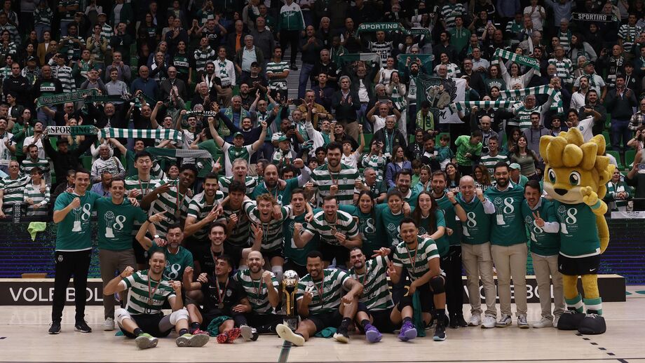 Sporting sagra-se bicampeão em voleibol após vencer o Benfica por 3-0