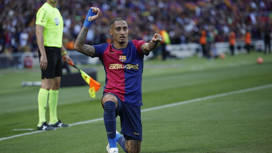 Raphinha feliz em Barcelona